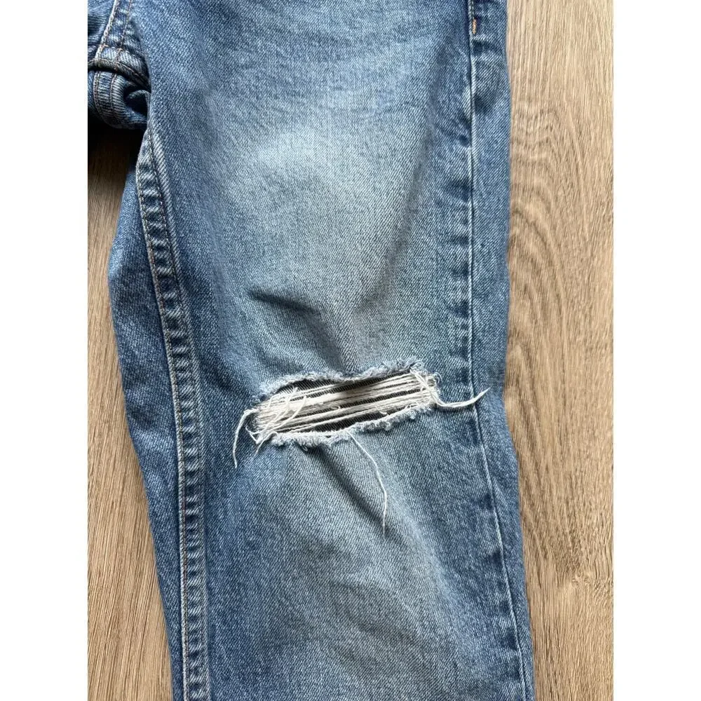 Topshop Women's Straight Jeans, size 25, Distressed